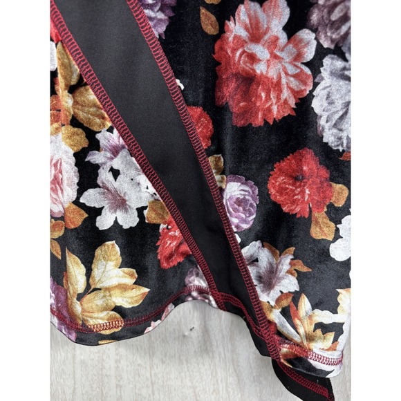 Calessa Patchwork Boho Tunic Womens Medium Velvet Floral Artwear Top Chic!! - Picture 5 of 8